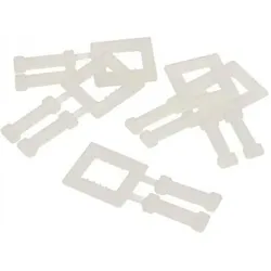 Transpak, Verpackungsmaterial, Kunststoffklammer f.Bandbreite 16mm weiss (1000 Stk.)