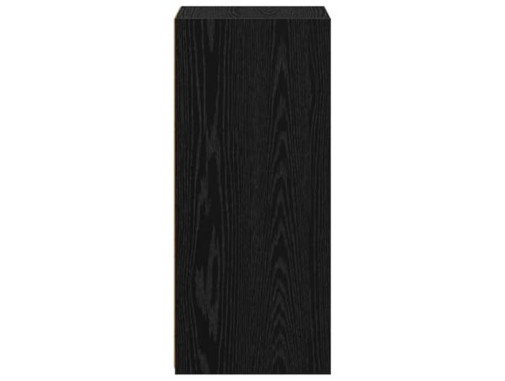KTHLBRH Sideboard Eiche schwarz 50 x 41 x 93 cm Ingenieurholz 2 Ablagen, modernes Seitenschrank, pflegeleicht, breite Anwendung