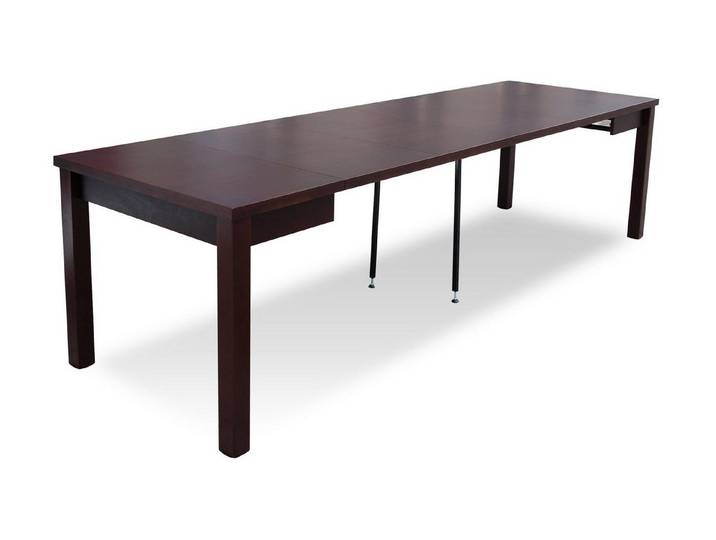JVmoebel Esstisch Brauner Massivholztisch mit ausziehbarer Funktion für modernes Wohnen (Packung, 1-St., Tisch), Made in Europa