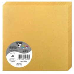 Pollen 250x Doppelkarte Pollen 135x135mm 210g - Gold 12890C