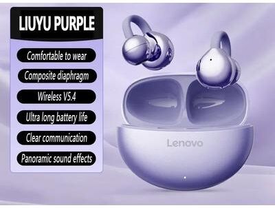 Uplifted Goods Panoramic Spatial Audio Ear Clip Wireless Hub purple