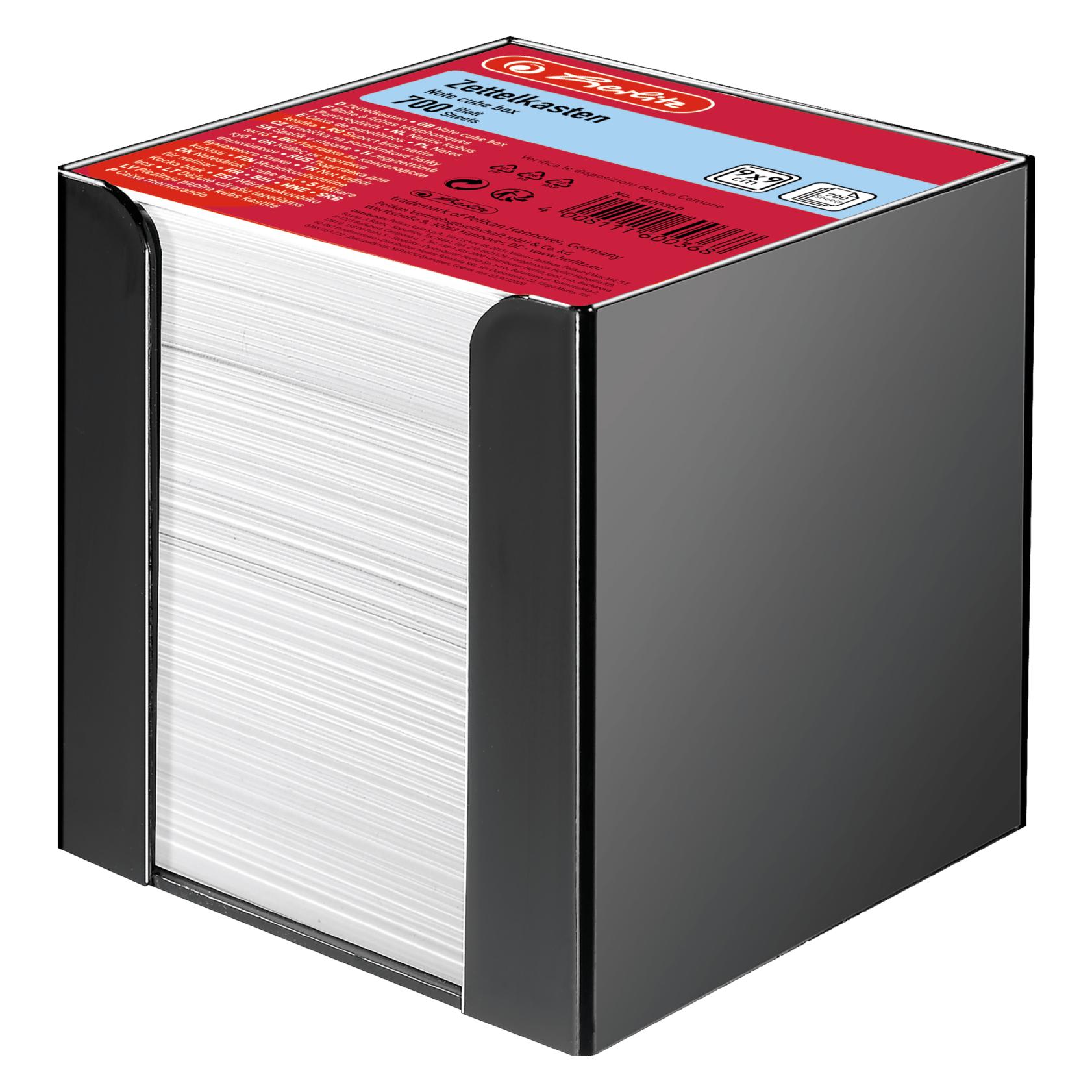 Herlitz 1600360 700Blätter Schwarz Kunststoff Aktenordner (90 x 90 mm) (1600360)