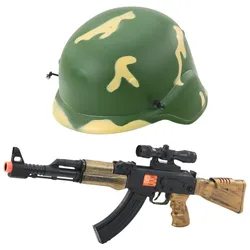 Militär Set Militär Gewehr Sound Helm mit Gummiband
