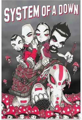 Inspired Finds System Of A Down Canvas Poster Set Heavy Metal Album Wall Art Decor toxicity Album Cover Poster 11.81x16.54in Unframed
