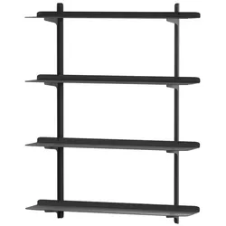 Metallbude Wandregal Linara Stahl Schwarz