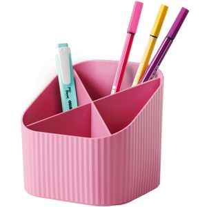 Han Stiftehalter 17238-956, Re-X-LOOP, Recycling-Kunststoff, 4 Fächer, rosa