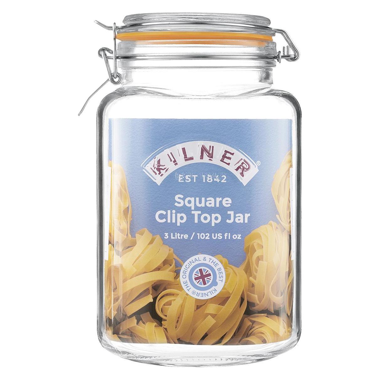 Kilner KIL Bügelverschlussglas 3l qu. (1 Stk., 3 l) (KILNER)
