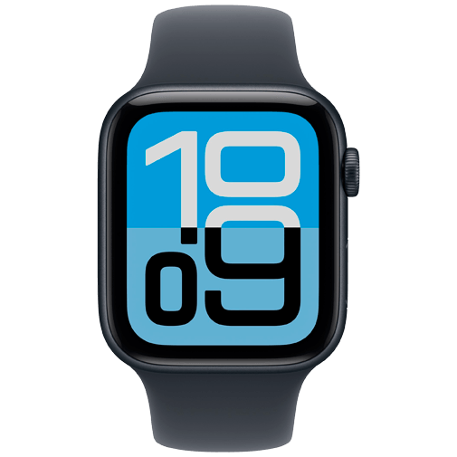 Apple Watch SE 3 44mm Dunkelblau (Dunkelblaues Gummi Armband M/L)