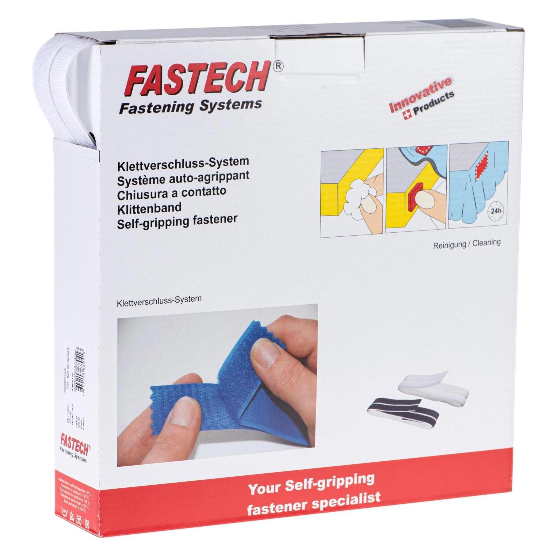 Fastech Klettband zum Aufkleben Haft- (20 mm) (B20-SKL000025)
