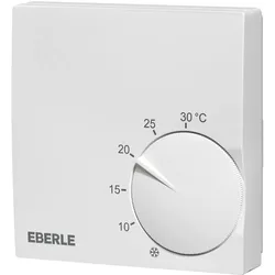 Eberle Controls Raumthermostat RTR S 6121 1, Slimline Raumtemperaturregler, Thermostat, Weiss