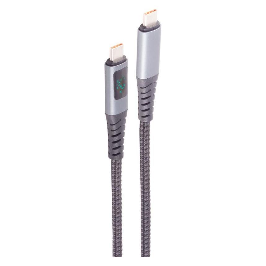 S-Conn shiverpeaks USB-C Ladekabel 2.0 240W PD A/V/W Display 2,0m (2 m, USB 2.0, 240 W) (BS14-59035)