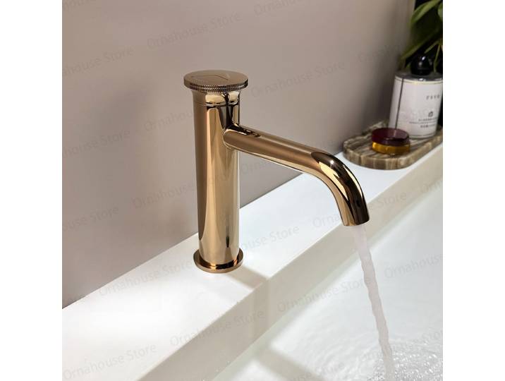 Robinet de Style cadran créatif avec conception mécanique, robinet tout en cuivre, robinet d'évier de comptoir domestique