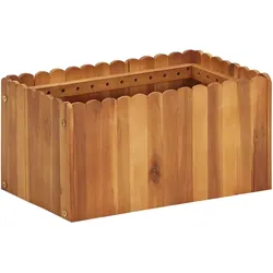 Helloshop26 - Hochbeet für Pflanzen und Blumen Garten 50 x 30 x 25 cm massives Akazienholz 02_0001067
