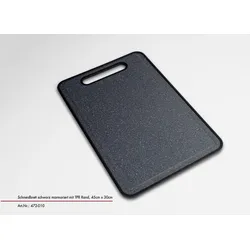 Schneidbrett JUSTINUS CLEANCUT (BHT 30x0,80x45 cm) - schwarz - BHT 30x0,80x45 cm