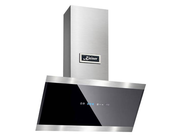 Kaiser Küchengeräte Kopffreihaube AT 7435 ECO Dunstabzugshaube 70 cm, Extremstark 1250m³/h Dunstabzugshaube 70 cm, Edelstahl, Glas, Extremstark 1250m³/h
