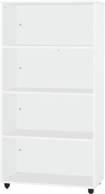 Schäfer Shop Select Regal LOGIN, 4 Ordnerhöhen, B 800 x T 420 x H 1514 mm, weiß