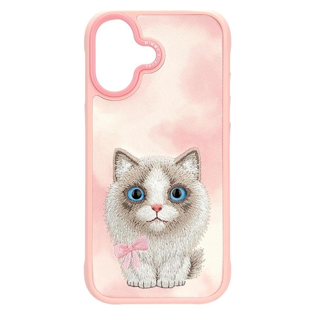 Nimmy Etui Big Eyed Pet 2.0 Cat do iPhone 17 różowy (Apple iPhone 17) (NIM000250)