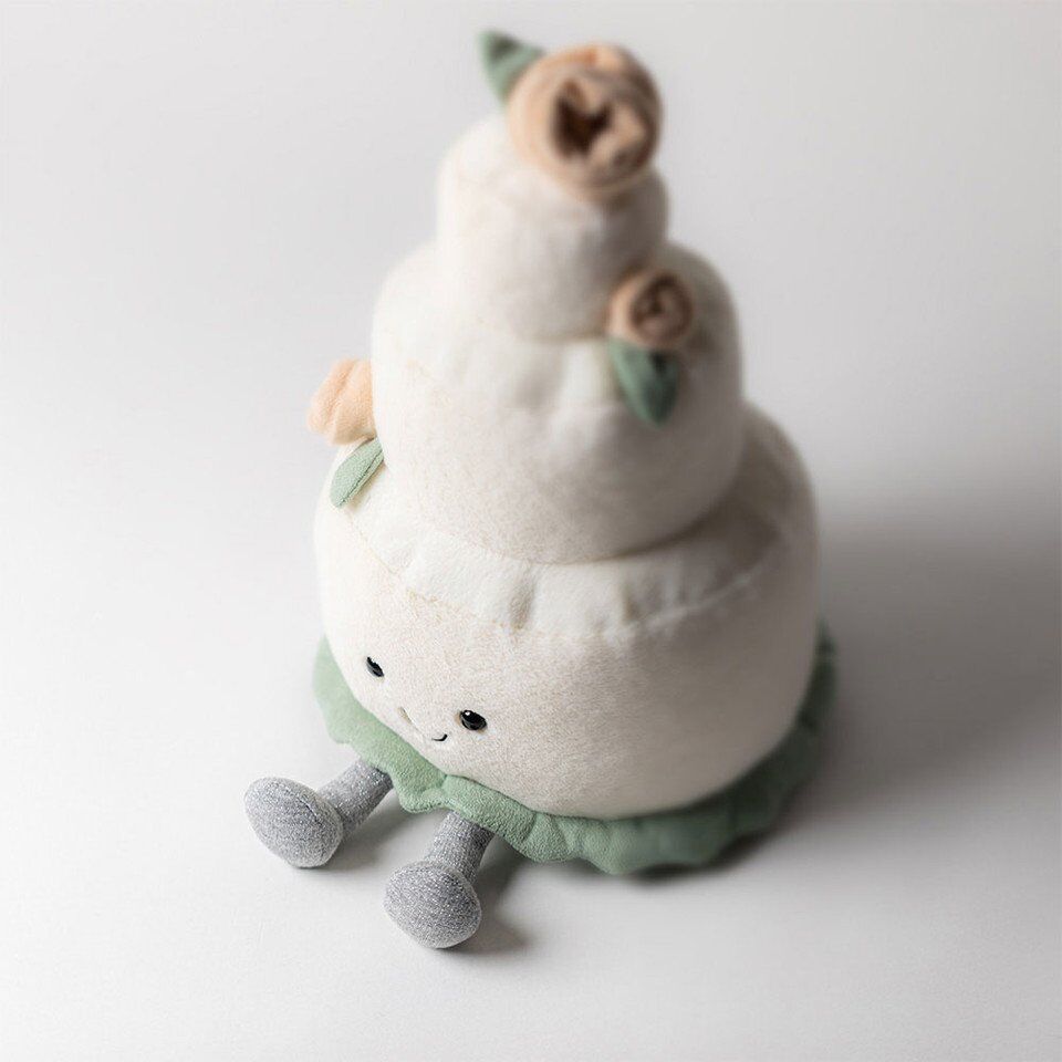 Jellycat Amuseables Wedding Cake - 30cm x 19cm x 19cm