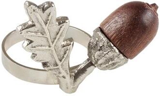 Saro Lifestyle Acorn Design Napkin Rings (Set of 4)