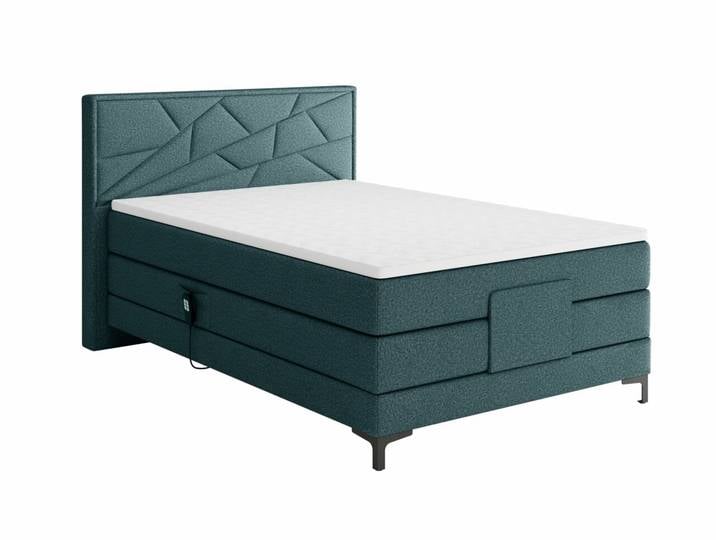 Esposa Boxspringbett HOLME, blau, Stoff