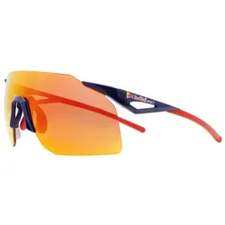 Unisex, Sportbrille, Sportbrille Gabe Blau/Braun, rote Gläser Kat. 3 (Blau, Red, Rot), Blau, Rot, Orange