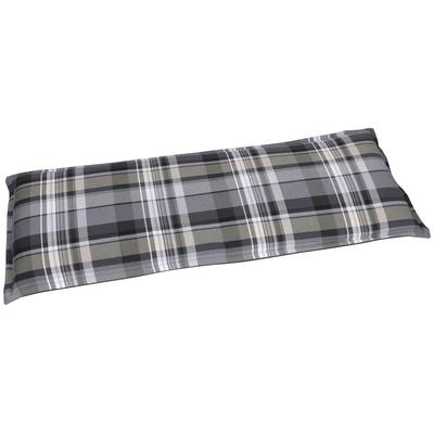 Bankauflage GO-DE "2-Sitzer", grau (grau, creme), B:115cm H:6cm T:48cm, Polyester, Polyurethan, Polsterauflagen, Bankauflage, 115x48 cm