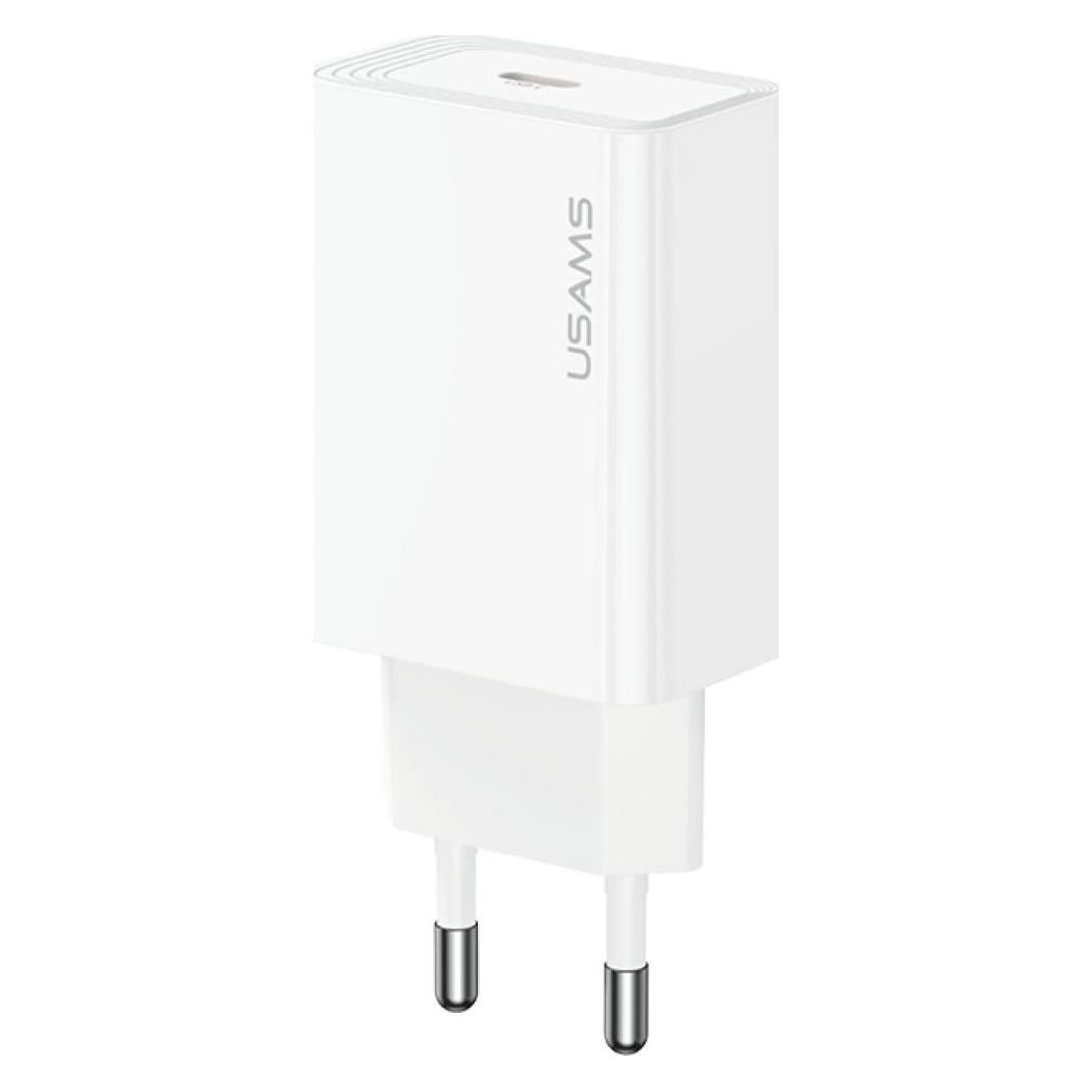 Usams Wall charger T69 20W USB-C white (20 W, 1 Port) (USAMS)