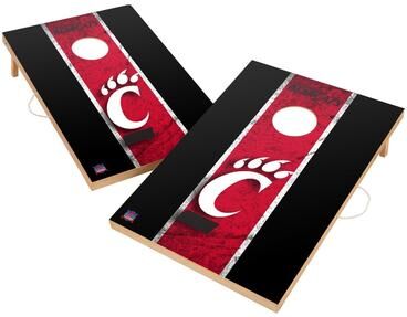 Skip's Garage Vintage Cincinnati Bearcats Regulation 2x4 Cornhole Set