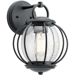 Elstead Lighting, Gartenbeleuchtung, Vandalia Aussen-Wandleuchte E27 Strukturiertes Schwarz IP44 (E27, IP44)