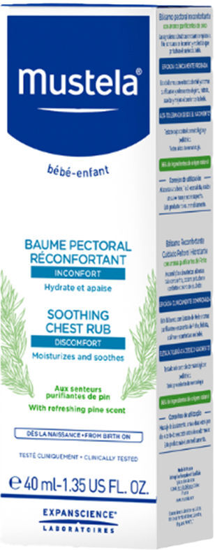 Mustela BEBÉ-NIÑO bálsamo pectoral reconfortante 40 ml