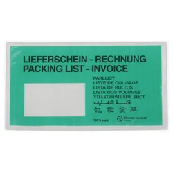 WIHEDÜ Lieferscheintaschen Pergaminpapier DIN lang