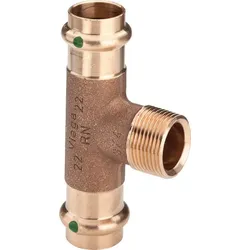 Pressfitting Viega Sanpress 2217.1 T-Stück 54 x 3/4" AG x 54mm SC-Contur