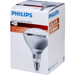 Philips Infrarotlampe BR125 IR 150W E27 230-250V CL