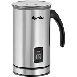 Bartscher MS600 Milchschäumer 0,6L 70°C Teflonbeschichtet, Milchaufschäumer, Silber, Schwarz
