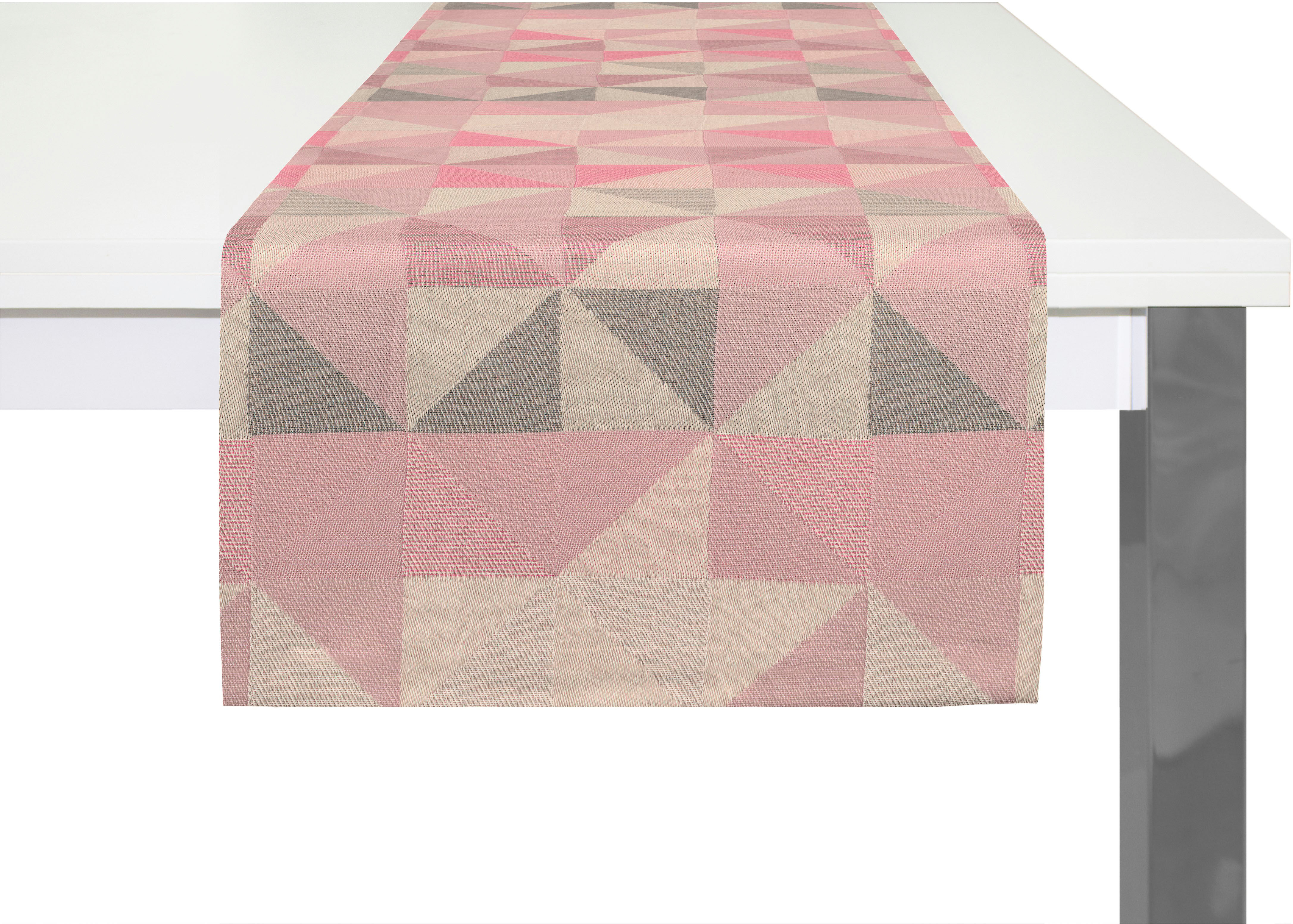 Tischläufer ADAM "Bio Bel" Gr. 1, rosa, B:50cm L:150cm, Bio-Baumwolle, Tischdecken, Tischläufer rosa B/L: 50cm x 150cm