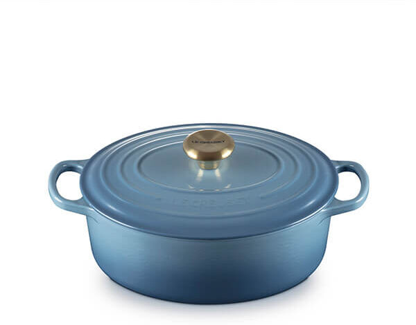 Le Creuset Signature Chambray Cast Iron 27cm Oval Casserole