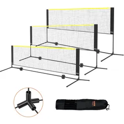 VEVOR 3m Badminton Netz Set Outdoor Tragbare Volleyball Pickleball Tennis Netz