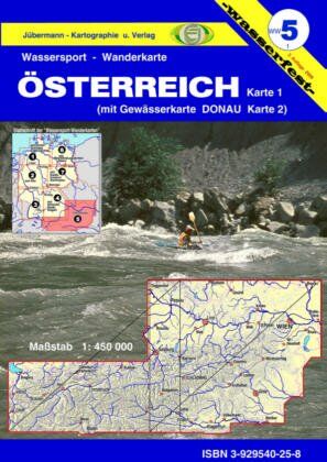 Erhard Jübermann - Wassersport-Wanderkarte / Österreich: Kanu-und Rudersportgewässer / mit Donau von Passau bis Bratislava - Preis vom 09.10.2026 07:28:09 h