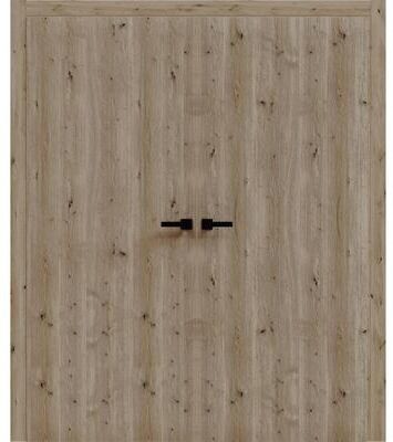 SARTODOORS Basic 3001 Caramel Oak Wood Interior Double Doors