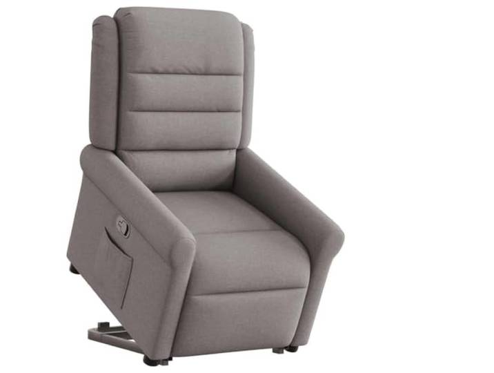HEFZGDB Relaxsessel mit Aufstehhilfe Taupe Stoff Elektrische Aufstehhilfe und Manuelle Liegefunktion für Höchsten Komfort