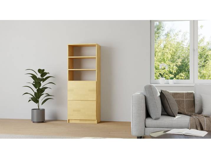 Schlichtes Highboard Buche Natur geölt