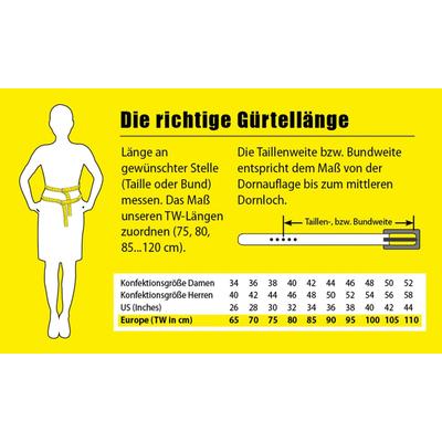 Ledergürtel BERND GÖTZ "Ledergürtel aus bombiertem Rindleder mit gefärbten Kanten", Herren, Gr. 115, schwarz, Rindsleder, Gürtel Ledergürtel