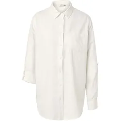 Tchibo - Lange Leinenbluse - Damen - Gr. 40 - weiß