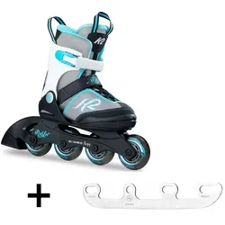 K2 MARLEE Kinder Inline Skate inkl. SABRES 4 Schlittschuh Eiskufen - 29-34