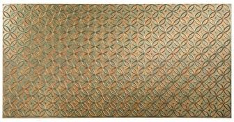 Fasade FASÄDE Rings 4-foot x 8-foot PVC Wall Panel in Copper Fantasy