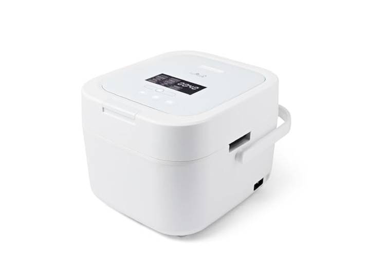 Yum Asia Hotaru Reiskocher mit UMAI Induktionsheizung (IH) und Keramikschüssel (3 Tassen, 0,54 Liter), 7 Reiskochfunktionen, 5 Multikocherfunktionen, LED-Display, 220-240 V EU-Stecker (Eisweiß)
