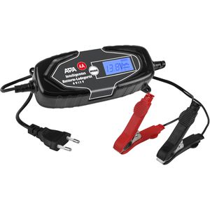 APA Autobatterie-Ladegerät 16662, Werkstattladegerät, 6 V / 12 V, 4 A, mit Erhaltungsladung