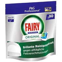 Spülmaschinentabs P&G Fairy Professional All in One 90 Tabs die Formel reinigt sogar eingetrocknetes Fett