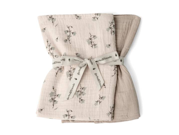 Garbo&Friends Couverture petite Bluebell Muslin 2 Pièces 60x60 cm