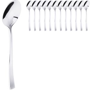 Contacto Kaffeelöffel Louisa, 13 cm, Edelstahl 18/10, silber poliert, 12 Stück